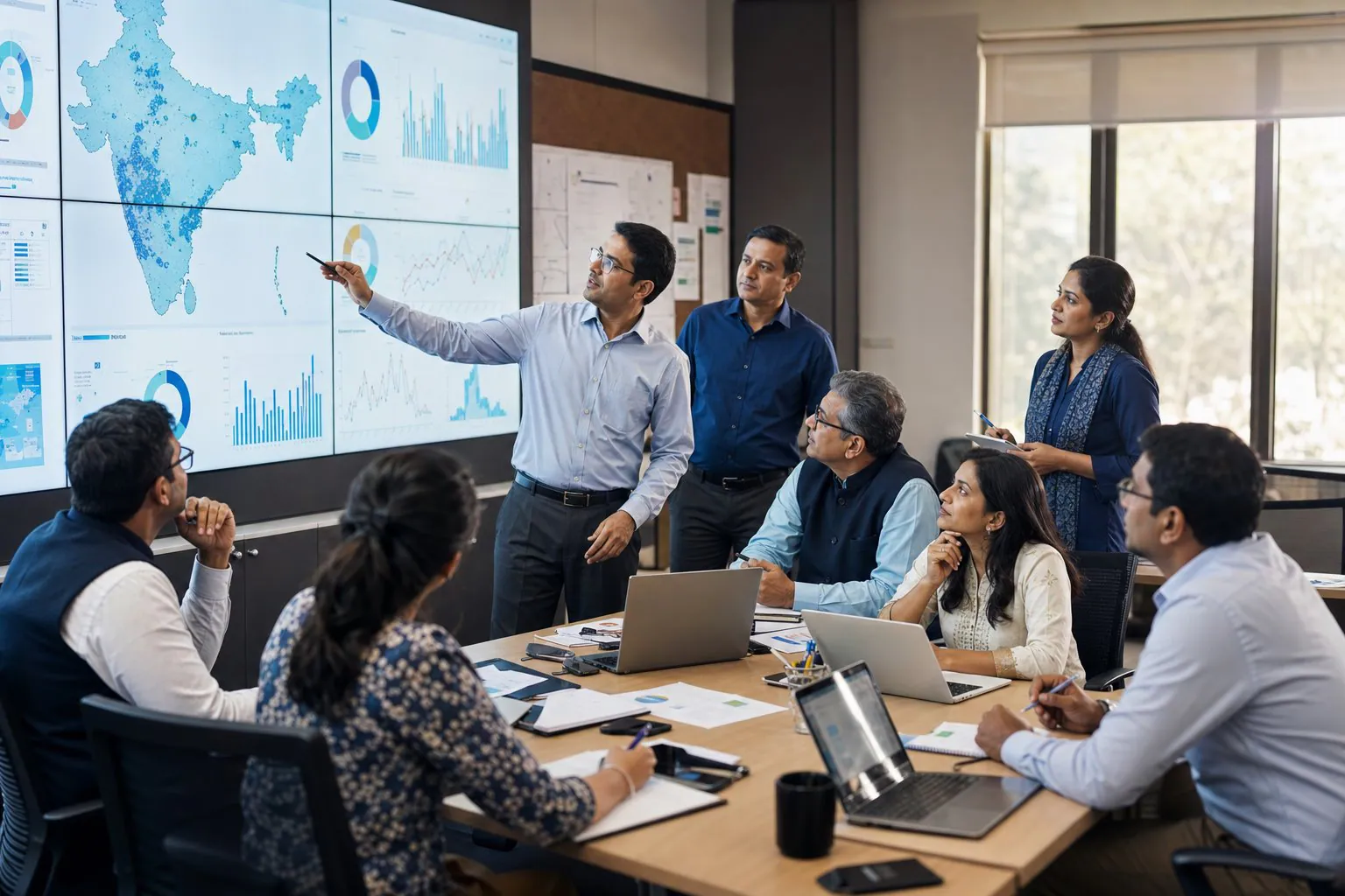 Conceptual view of a multidisciplinary team designing a connected digital system